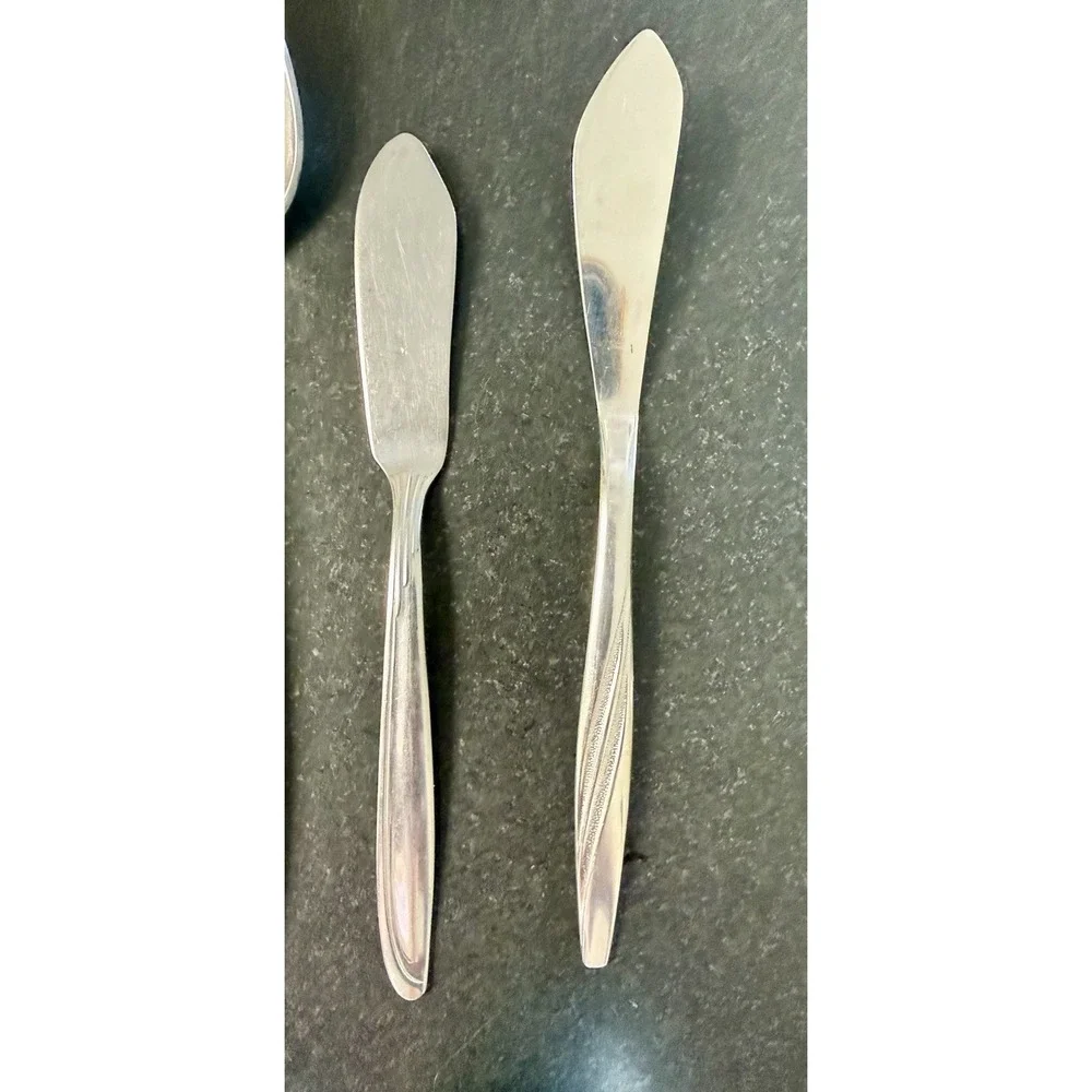 Vintage American Stainless USA Flatware Set 65 Pc MCM Serving Utensils